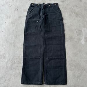 Vintage Y2K Carhartt black double knee work wear carpenter pants